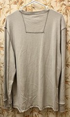G.H. Bass Mens Carbon Henley Shirt L New, Beige Plaza Taupe Cotton Blend