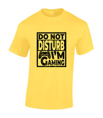 DO NOT DISTURB I’M GAMING MENS T SHIRT COOL PC GAMER CLOTHING GIFT IDEA TOP