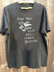 John Prine Lost Dogs + Mixed Blessings charcoal unisex T shirt Remake S-5XL