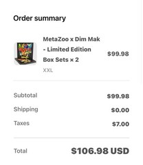 ✅🔥MetaZoo x Dim Mak – LE Blind Box Set – *UNOPENED* – IN HAND – Size XXL