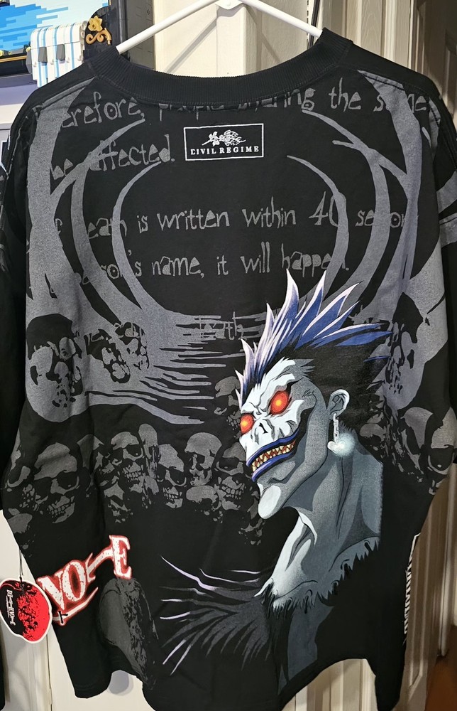 Civil Regime DeathNote Ryuk’s Fatal Stare “Side By Side” Dungeon Tee 2XL