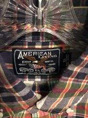 Men’s Size XL XG Colorful Plaid American Living Button Down Casual Shirt NWOT