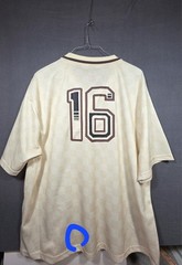 Saints Studio Cream Short Sleeve Shirt Logo Size Soccer Jersey 3XL Trendy Casual