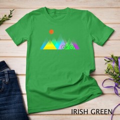 Geometric mountains and MTB gift T-Shirt Unisex T-shirt