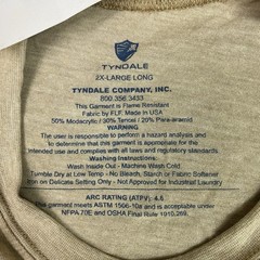 NWT Tyndale FR T Shirt Mens Size 2XL Long Flame Resistant Long Sleeve Base Layer