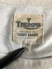 VTG. Lucky Brand Triumph DEVIL’S ARROW 3/4 Sleeve BONNEVILLE SPEED TRAILS 18 XL