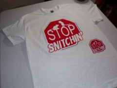 Exclusive Stop Snitching Patch Set Tee Shirt