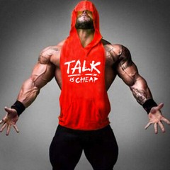 Custom Tank Tops Sports Fitness Vest Breathable Cotton Men Gym Tank Top hoode