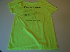 Concrete Long Sleeve T-shirt curb crew Adult Sz m power curber 5700-B yellow