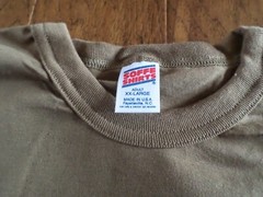 3 PACK MILITARY BROWN UNDER SHIRTS XX-LARGE T-SHIRTS NEW IN BAGS USA MADE SOFFE