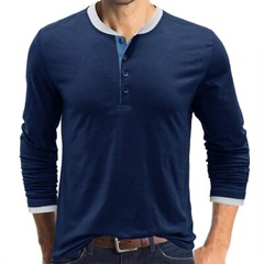 Zonbailon men’s t-shirt crew neck long sleeve men’s inner matching bottom shirt