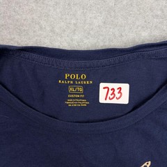 Polo Ralph Lauren Shirt Mens XL Blue Short Sleeve Track & Field Graphic Adult