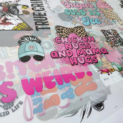 Custom A4 Heat Transfer DIY Stickers Bulk Wholesale DTF Gang Sheet Transfers