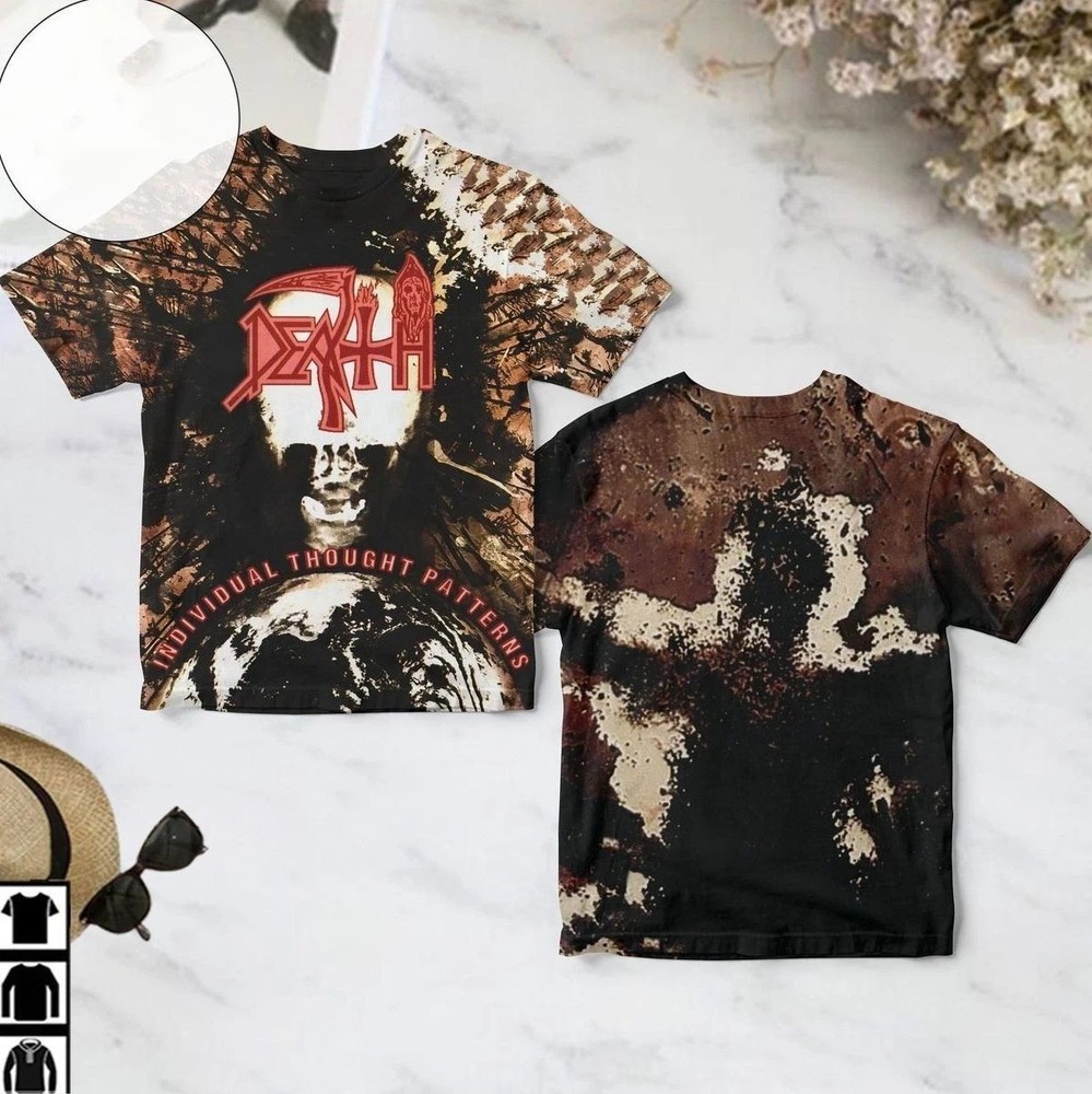 Death Individual Thought Patterns Album Cover 3DT Shirt Full Size S-5XL AB101