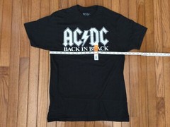 NEW AC/DC Men’s Back In Black T-shirt Tee Size Medium