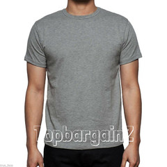 Mens Tshirt Crew Neck T-Shirt T Shirt Top Plain Cotton Short Sleeve Summer Pack