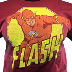 The Flash Men’s T-shirt Vintage StyleGraphic Tee DC Comics Universe Batman Comic