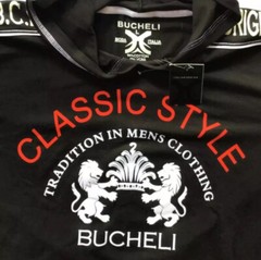 Men’s Bucheli Cotton Long Sleeve T Shirt Hoodie,Slim Fit,Stretch, S M…..A9.