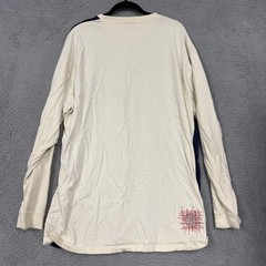 Vokal Shirt Mens 3XL Blue Cream Long Sleeve Embroidered Applique Streetwear