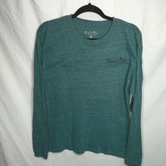 Salt Life Shirt Mens Medium Green Long Sleeve Fish Surf Dive Chill Beach Palm