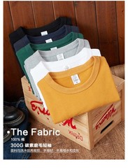 Mens summer fashion white cotton short-sleeved T-shirt pure color