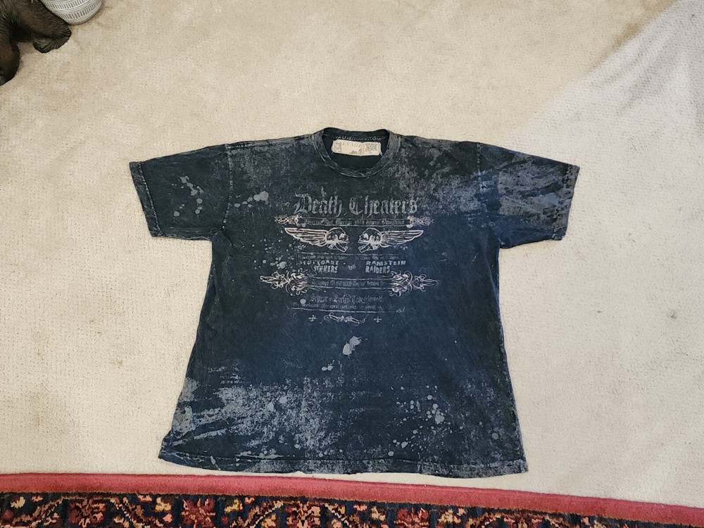 Salvage Death Cheaters Distressed Men’s Size Large Tshirt Rare