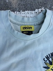 Chinatown Market Smiley Graphic Print Blue Short Sleeve Crew Neck Tee L