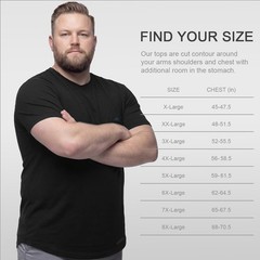 Big and Tall Ultra Soft Viscose Loose Fit Plain T-Shirts Cooling Lightweight …