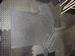 SHAKA wear Men’s Solid Gray Crew Neck Knit T-Shirt Short Sleeve Size L