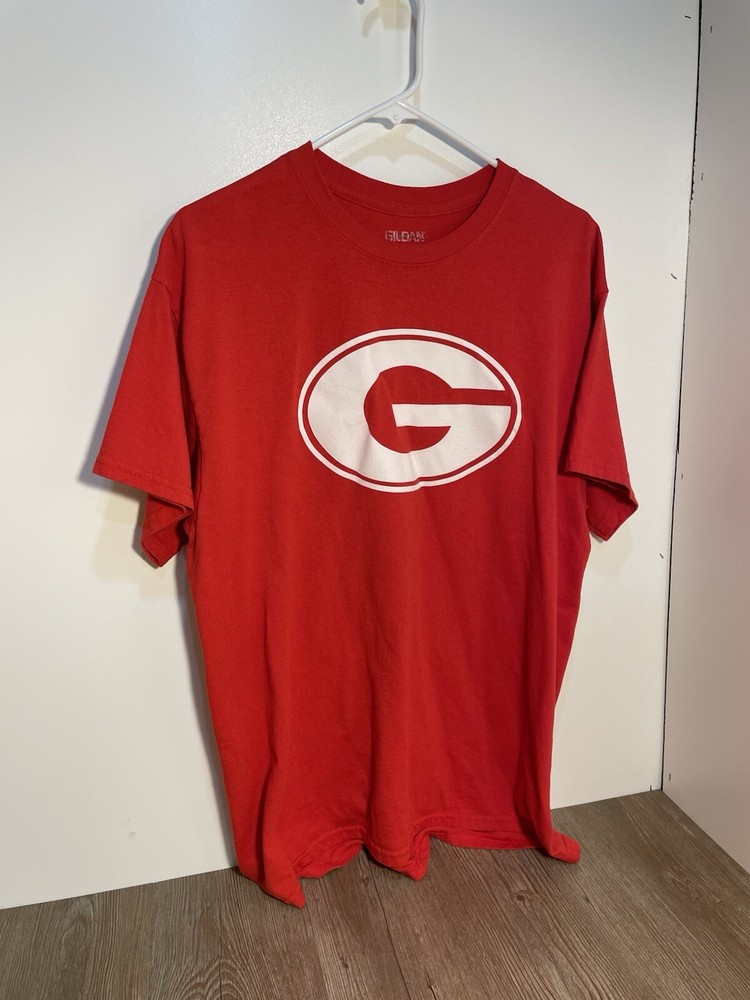 Gildan DryBlend T-Shirt Red Georgia Size Large
