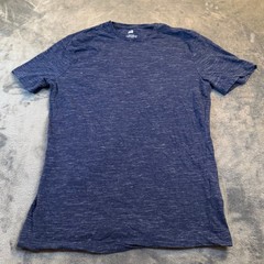 H&M Slim Fit T Shirt Mens Medium Blue Heathered Stretch Short Sleeve