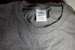 Lot of (20) Port & Company PC54 Core Cotton 5.4oz T-Shirt Graphite Heather XL