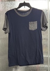 Men’s Blue And Gray Tshirt 18” P2P 25” Length Fade On Front See Pic Small