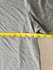 Marine Layer Mens Large Shirt Grey Slub Knit Crew Neck Short Sleeve Lightweight