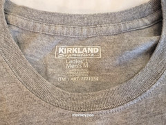 Kirkland Signature Costco Unisex Logo T Shirt Mens Medium Womens large EUC