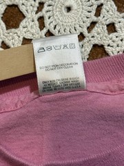 Vtg Retro Fruit Of The Loom Blank Pink T-Shirt Single Stitch USA XL Cotton As Is