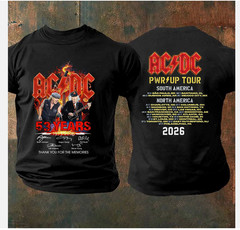 AC DC POWER UP Tour America 2026 Tshirt, AC DC 53 Years Anniversary T-Shirt