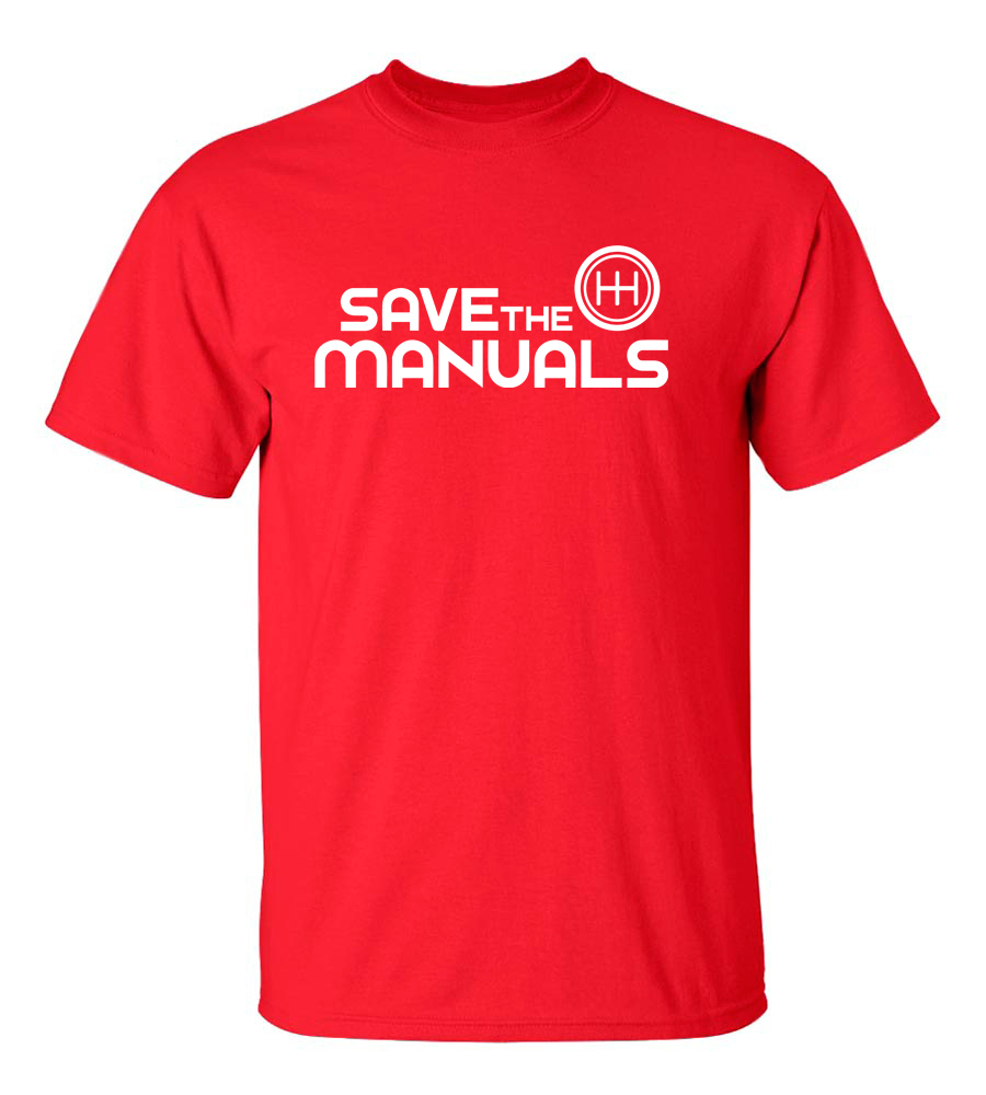 SAVE THE MANUALS Racing Automotive T-Shirt ***FREE SHIPPING*