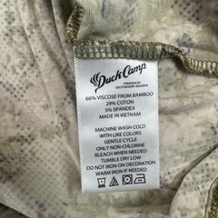 Duck Camp Long Sleeve Shirt Mens Medium Bamboo Crew Early Season Wetland Camo
