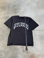 Stussy black Spell out Tee, Men’s Medium 100% Cotton