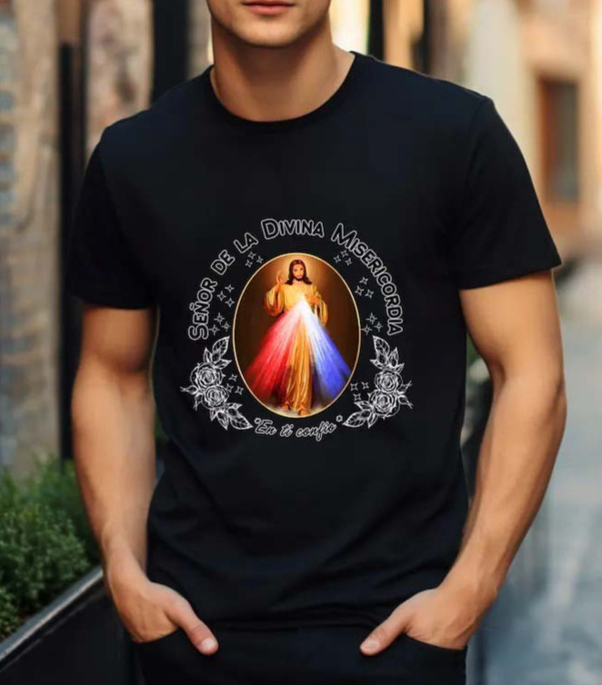 Nuestro Senor de la Misericordia T-Shirt Catholic Shirts For Men And Women