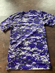 Men’s Size XS BADGER Sport Digital Camo T-Shirt Black/Gray/Purple