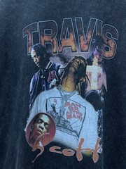 Travis Scott Shirt Mens XL Featuring Distressed Wash Styl Rap Tee Hip Hop Music