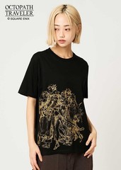 [Graniph] Bravely Default / Octopath Traveler Departure | T-Shirt Black SS-XXL