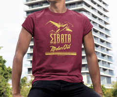 ON SALE: Cool Vintage STRATA Oil Can Silk Screened Graphic T-Shirt
