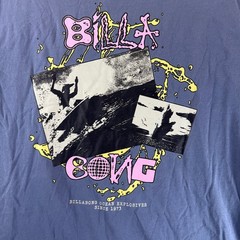 Billabong Mens Wave Washed Ocean Explosives Graphic T-Shirt Blue Large L