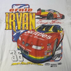 Vintage 90s Ernie Irvan NASCAR Skittles #36 Racing T-Shirt Tultex M