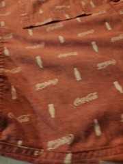 Coca Cola Print Red Shirt Size Xl Sz Lg button front Unisex Memorabilia