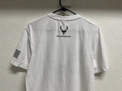 Bucked Up Mens Flag Logo White T Shirt Large New Without Tags Fitness Lifting