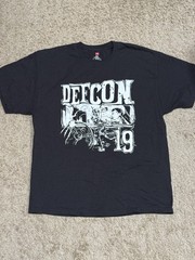Hanes Men’s Black DEFCON 19 Hacker Graphic Logo Tagless Cotton T-Shirt XL